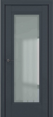 Классика Неаполь, багет B3, дверь со стеклом (матовый графит премьер)
