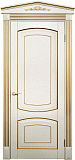 Межкомнатная дверь Империал-5, массив бука, дверь с патиной глухая (шампань)