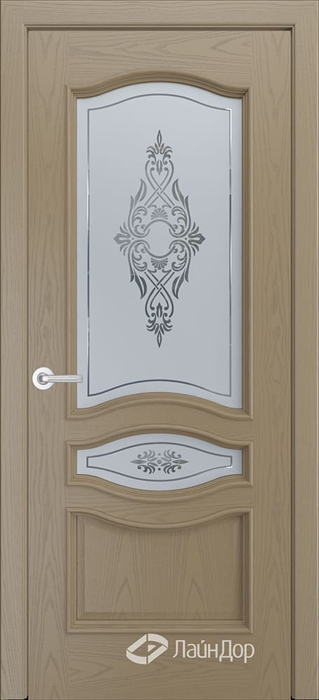 Межкомнатная дверь ДП Амелия, со стеклом (тон 43)
