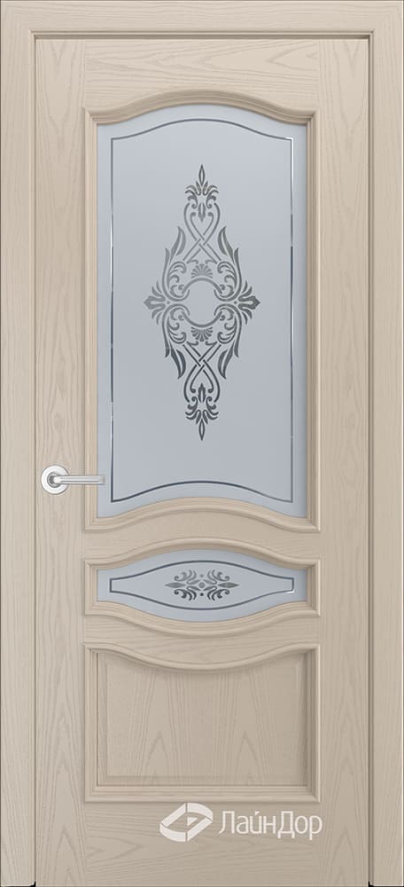 Межкомнатная дверь ДП Амелия, со стеклом (тон 37)