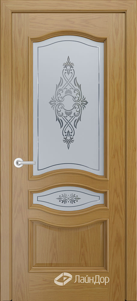 Межкомнатная дверь ДП Амелия, со стеклом (тон 24)