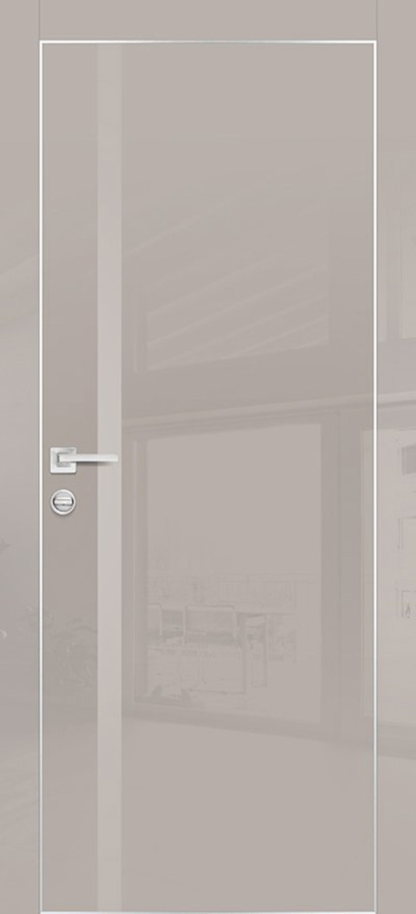 Межкомнатная дверь ДП HGX-8, стекло MATELAC (латте глянец)