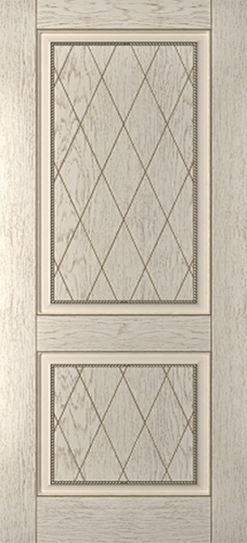 Люкс, 800х2000, натуральный шпон (тон латте с патиной)