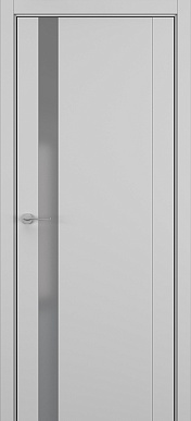 S-26, дверь со стеклом (серый матовый)