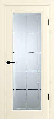 Дверь полотно PSU-35, стекло сатинат с гравировкой (магнолия)