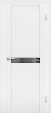 Дверь межкомнатная Soft Touch PST-3, зеркало тонированное (белый бархат)