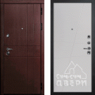 Дверь входная С-2/Панель эмаль Смальта Лайн 02, орех премиум/агат Ral 7044