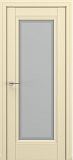 Межкомнатная дверь Классика Неаполь, багет B3, дверь со стеклом (матовый крем)