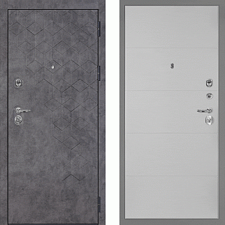 Дверь входная Тетра-126/PR-35, бетон темный/агат
