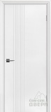 Смальта Rif 202, дверь с вертикальной фрезеровкой (эмаль белая Ral 9003)