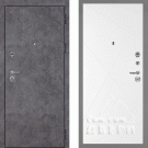 Дверь входная Тетра-126/PR-103, бетон темный/белый