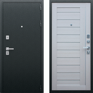 Дверь входная СБ-17, антик серебро/лиственница белая