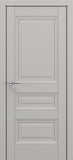 Межкомнатная дверь Классика Ампир, багет B2, дверь глухая (матовый серый)