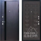 Дверь входная Люкс 3D, мозаика черная/183 венге