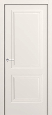 Венеция-2 ART, глухая фрезерованная дверь неоклассика, эмаль жемчужно-перламутровая