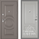 Дверь входная Плаза-177/Панель экошпон PSU-28, металл 1.5 мм, 2 замка KALE, коричнево-серый/лунное дерево