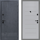 Дверь входная Скандинавия/Техно-708, бетон антрацит/манхэттен