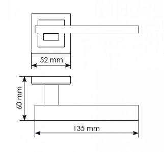 Ручка Morelli SHAPE MH-38 SN/BN-S (белый никель/черный никель)