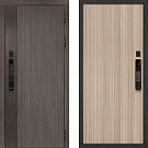Дверь входная Ривьера с электронным замком, дымчатый камень/эвкалипт тасманский