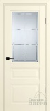 Дверь полотно PSU-39, стекло сатинат с гравировкой (магнолия)