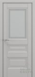 Классика Ампир, багет B2, дверь со стеклом (матовый серый)