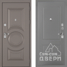 Дверь входная Плаза-177/Панель ПВХ PR-167, металл 1.5 мм, 2 замка KALE, коричнево-серый/серый