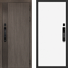 Дверь входная Ривьера с электронным замком, дымчатый камень/под покраску