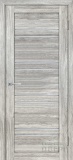 Дверь межкомнатная экошпон Лайт-19, со стеклом сатинат светлый (сан-ремо серый)