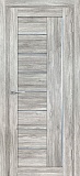 Межкомнатная дверь ДО PSL-17, сатинат графит (сан-ремо серый)