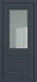 Межкомнатная дверь Классика Венеция, багет B2, дверь со стеклом (матовый графит премьер)