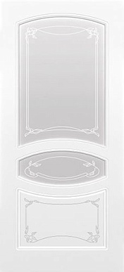 Лира, 800х2000, сатин матовый (эмаль белая)