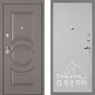 Дверь входная Плаза-177/Панель ПВХ PR-35, металл 1.5 мм, 2 замка KALE, коричнево-серый/агат