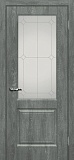 Межкомнатная дверь ДП Версаль-1, стекло сатинат, контурный полимер (дуб графит)