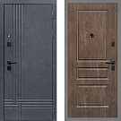 Дверь входная Скандинавия/Версаль-2, бетон антрацит/дуб корица