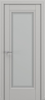 Классика Неаполь, багет B3, дверь со стеклом (матовый серый)