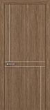 Межкомнатная дверь К-20, с молдингом, орех шоколад