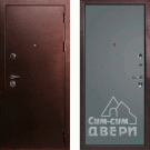 Дверь входная С-3/Гладкая панель ПВХ, металл 1.5 мм, 2 замка, медный антик/графит