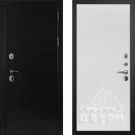 Дверь уличная с терморазрывом Термо-1, металл 1.5 мм, 2 замка, черное серебро/ФЛ-103 белоснежная шагрень
