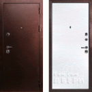 Дверь входная С-3/Гладкая панель ПВХ, металл 1.5 мм, 2 замка, медный антик/белый