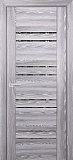 Межкомнатная дверь ДО PSK-1, зеркало тонированное (ривьера грей)