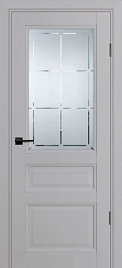 Дверь полотно PSU-39, стекло сатинат с гравировкой (агат)