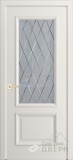 Кантри-П, классическая дверь со стеклом Лондон, эмаль жасмин