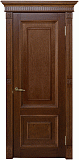 Межкомнатная дверь Империал-3, массив кавказского дуба, дверь глухая (бренди)