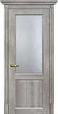 Межкомнатная дверь ДП Тоскана-1, стекло Ромб (чиаро гриджио)