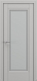 Межкомнатная дверь Классика Неаполь, багет B3, дверь со стеклом (матовый серый)