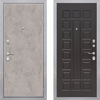 Дверь входная Лофт, бетон светлый/183 венге