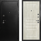 Дверь входная С-1/Панель экошпон Версаль-2, металл 1.5 мм, 2 замка, титан/дуб седой