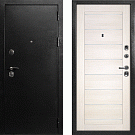 Дверь входная С-1/Панель экошпон Техно-708, металл 1.5 мм, 2 замка, титан/сандал бежевый