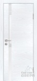 Дверь межкомнатная экошпон P-8, стекло лакобель белый (дуб скай белый)