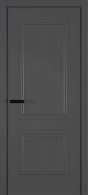 Венеция-2 ART, глухая фрезерованная дверь неоклассика, эмаль темно-серая